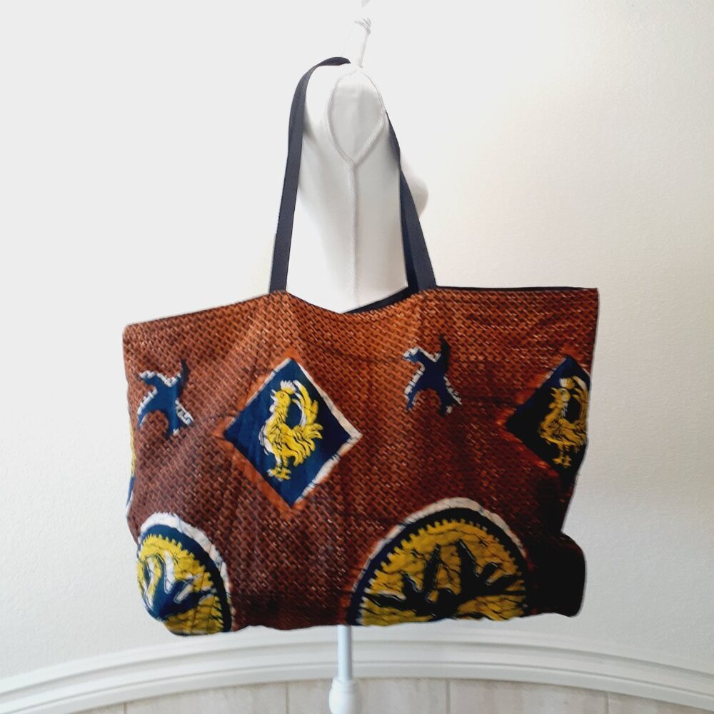 Extra Large Embroidered   Reversable Tote Bag